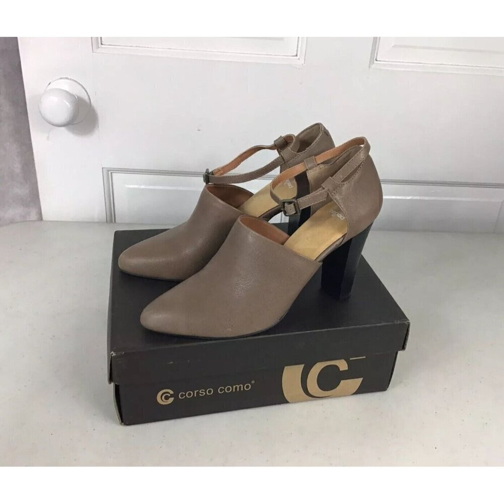 Corso Como Leather Heels Sandals Womens 9